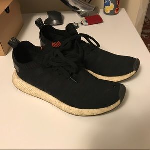 Adidas NMD R2 Black/Orange Size 11
